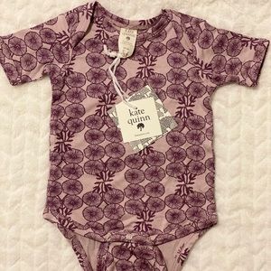 Kate Quinn Purple Floral Onesie